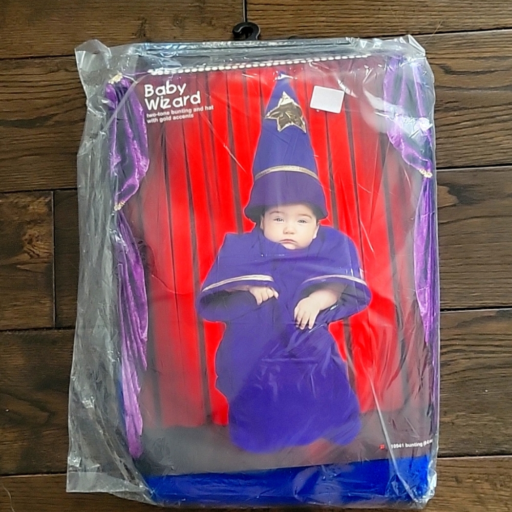NEW🎃 Baby Wizard 🧙‍♂️⚡️Infant Bunting - 0- 6 Months Rasta Imposta Costume